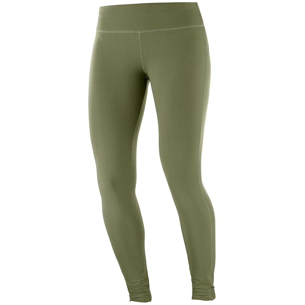 Salomon Singapore Womens Tights - COMET WARM W Olive | 13698-BSOL